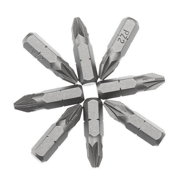 25pcs 25mm PZ2 Screwdriver Bits Set Hex Magnetic Power Tool