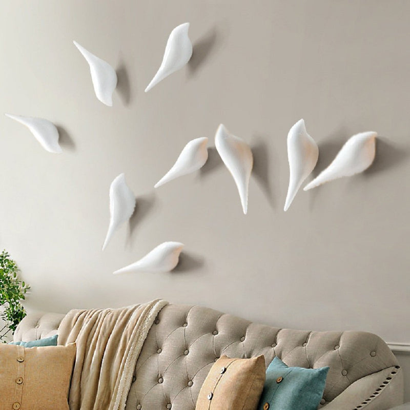 KCASA KC-488 Bird Shape 3D Wall Hooks Resin Bird Decoration Coat Towel Hook Single Wall Hanger