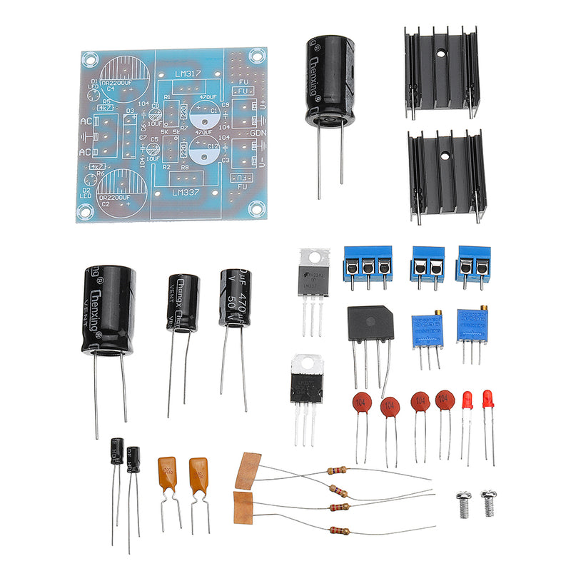 3pcs DIY LM317+LM337 Negative Dual Power Adjustable Kit Power Supply Module Board Component
