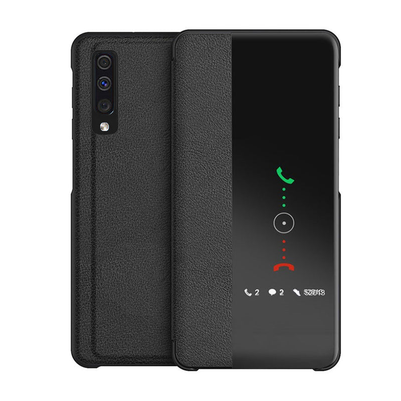 Bakeey Smart Sleep Window View Stand Flip PU Leather Protective Case for Samsung Galaxy A50 2019