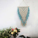 Hand Knotted Macrame Wall Art Handmade Cotton Bohemian Wall Hanging Tapestr H4I7