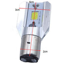 1X(Led Headlight 1200 Lumens White H6 BA20D COB 12W Led Bulb For Motorcycle