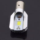 1X(Led Headlight 1200 Lumens White H6 BA20D COB 12W Led Bulb For Motorcycle