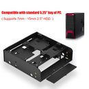 Oimaster 2.5 Inch/3.5 Inch Hdd/Ssd To 5.25 Inch Floppy-Drive Bay Computer M T7E7