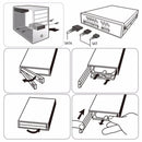 1X(Oimaster He-2005 Dual 2.5 Inch Sata Hdd Internal Enclosure Hard Drive Ca