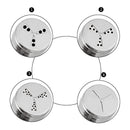 Stainless Steel Pepper Salt Shaker Spice Jar Set Kitchen Harb Spice Condime