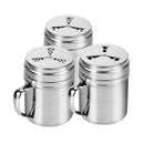 Stainless Steel Pepper Salt Shaker Spice Jar Set Kitchen Harb Spice Condime