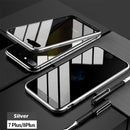 Bakeey Anti-peeping Magnetic Adsorption Metal Double-sided Tempered Glass Protective Case For iPhone X/XS/XR/XS Max/7/8/7 Plus/8 Plus