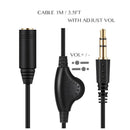 1X(3.5 Headphone With Tuning Extension Cable Speaker With Tuning 3.5 Male F
