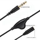 1X(3.5 Headphone With Tuning Extension Cable Speaker With Tuning 3.5 Male F