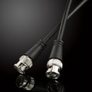 1X(BNC Male To Male Straight Crimp Q9 Head HD Monitor Line Double-head Vide