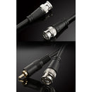 1X(BNC Male To Male Straight Crimp Q9 Head HD Monitor Line Double-head Vide