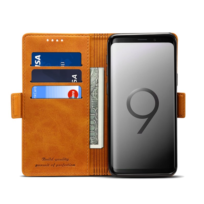 Bakeey Hybrid Color Wallet Card Sots Kickstand Phone Case For Samsung Galaxy S9