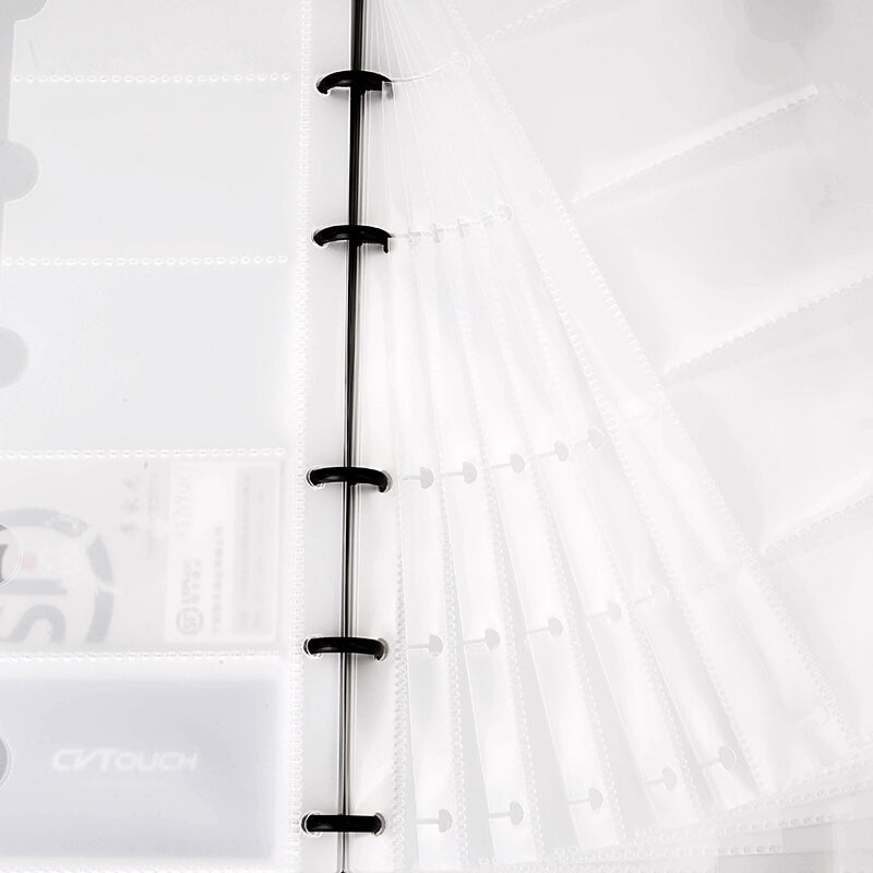 XIAOMI Ecosystem Deli 5780 Large Capacity Business Card Holder Name Card Folder Case ID Credit Card Storage Box Card Album Loose-leaf Business Card Books