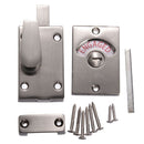 Nickel Drawing Chroming Bathroom Toilet Door Lock Indicate Door Bolt