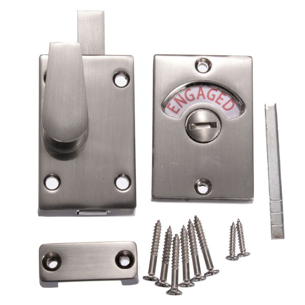 Nickel Drawing Chroming Bathroom Toilet Door Lock Indicate Door Bolt