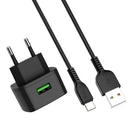 HOCO C70A EU QC3.0 Charge Power Adapter With Type-C Cable For Tablet Smartphone