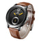 SKONE 5015 Men Women Quartz Watches Water Resistant Leather Business Leisure Wrist Watch