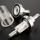 Aluminum Alloy Glass Motorcycle Gas Fuel Gasoline Oil Filter Moto Accessori B4F5