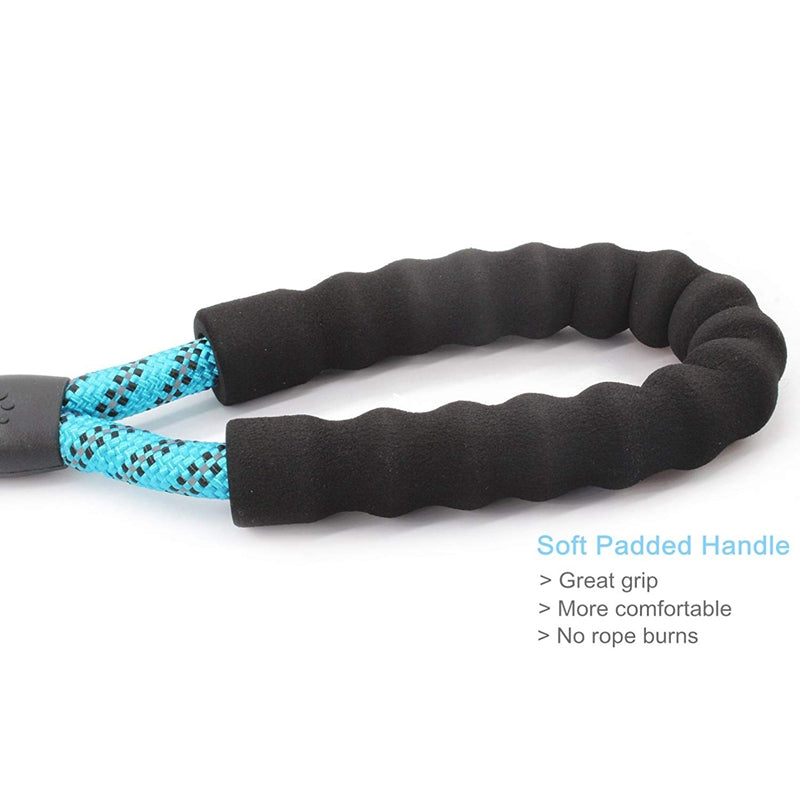 5 Ft Strong Dog Leash Comfortable Padded Handle Highly Reflective Threads M I9V7