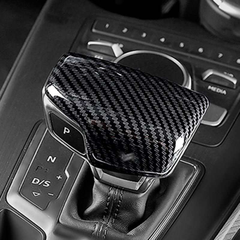 Automotive Carbon Fiber Gear Head Decorative Cover For Audi A3 A4 A5 A6 A7  R4B5