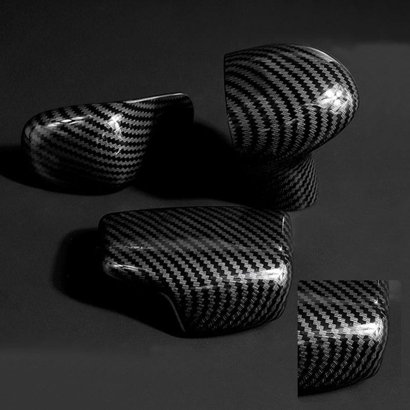 Automotive Carbon Fiber Gear Head Decorative Cover For Audi A3 A4 A5 A6 A7  R4B5