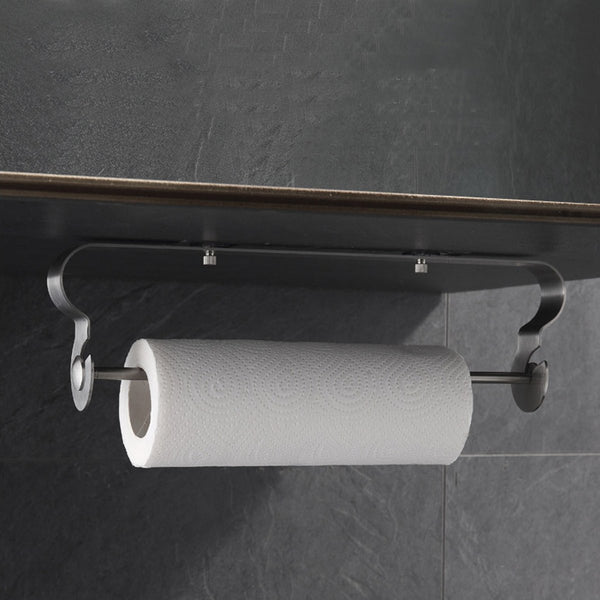 Adhesive Towel Holder Kitchen Roll Paper Storage Organizer Rack Tissue Hanger