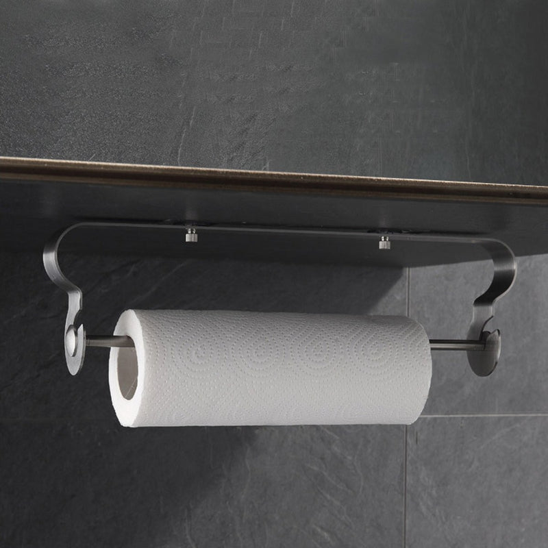 Adhesive Towel Holder Kitchen Roll Paper Storage Organizer Rack Tissue Hanger