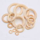 5x Wooden Ring For Crafting DIY Craft Jewelry Making 90mm