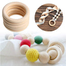5x Wooden Ring For Crafting DIY Craft Jewelry Making 90mm
