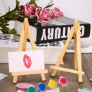 10Pcs Mini Wooden Artist Easel-e Wedding Table Stand Display Holder - 15 X  C9N2