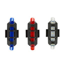 Blue Bike Tail Light Rechargeable Usb Led Taillight Mtb Warning Bicycle Fro V3F3