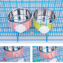 Stainless Steel Removable Crate Bowl For Dogs, Cats, Small Animals,14 Oz Pi H7P1