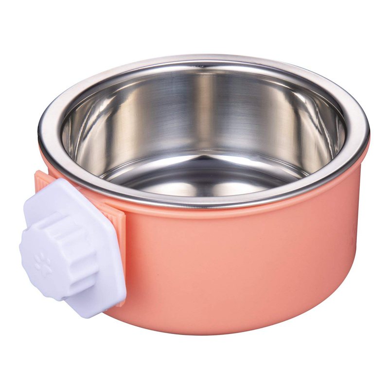 Stainless Steel Removable Crate Bowl For Dogs, Cats, Small Animals,14 Oz Pi H7P1