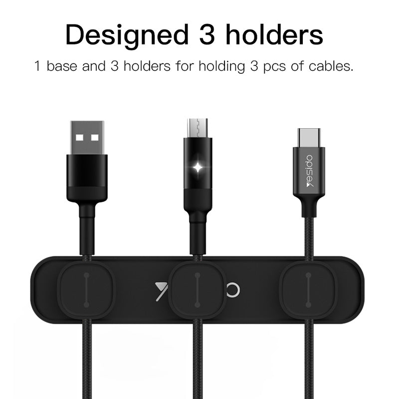 Yesido Magnetic Cable Winder Cable Organizer Cable Clip Management