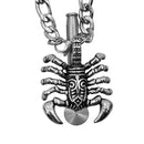 Skull Pendant Necklace Stainless Steel Lots Style Cross Skull Head Pendant Chain Pipes