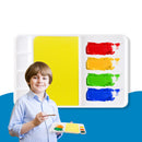 Joan Miro JM07520 Non-slip Watercolor Paint Palette Portable Multifunctional Plastic Tray School Art Supplies Gifts for Children Students