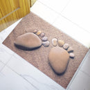 Rubber Doormat 3D Chic Home Rug Baby Foot Area Rug Carpet Bathroom Anti-slip Floor Mat