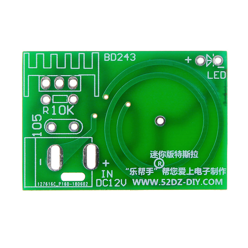 DIY Mini Tesla Coil Module Kit Magic Projects DIY Electronic Production With Power Supply