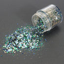 4 box 10ml Green Iridescent Nail Art Glitter Powder Sheet 1mm Sequins Sparkly Colorful Acrylic Tips