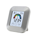 Indoor Thermometer Hygrometer Timer Clock Smart Digital Temperature Humidity Tester Backlight