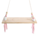 Wood Rope Floating Tassel Floating Wall Swing Shelf Hanging Storage Decorations