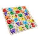 Uppercase Lowercase ABC Early Learning Toys Alphabet Animal Number Puzzle Preschool Educucational Gifts