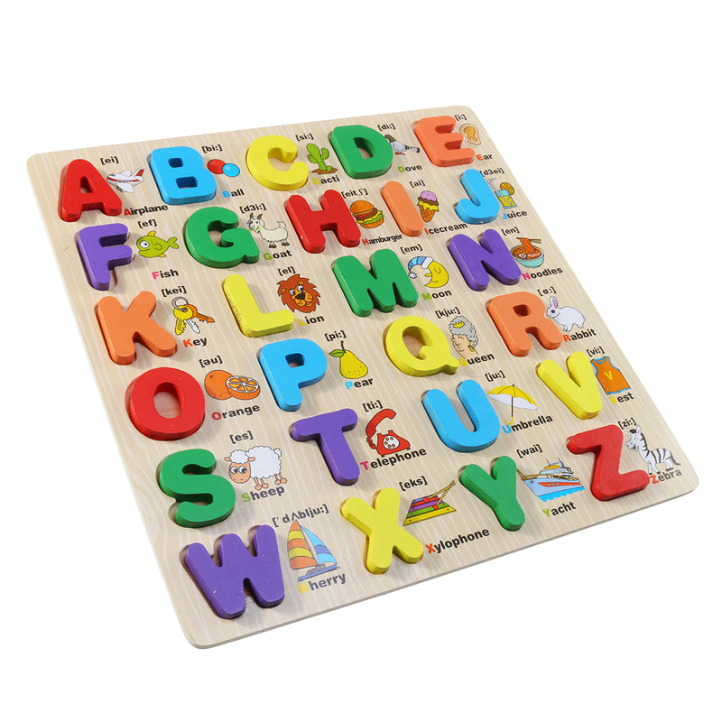 Uppercase Lowercase ABC Early Learning Toys Alphabet Animal Number Puzzle Preschool Educucational Gifts