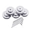 5Pcs 60Teeth 5mm Inner Hole GT2-60T Synchronous Timing Pulley + Wrench  For RepRap Prusa 3D Printer