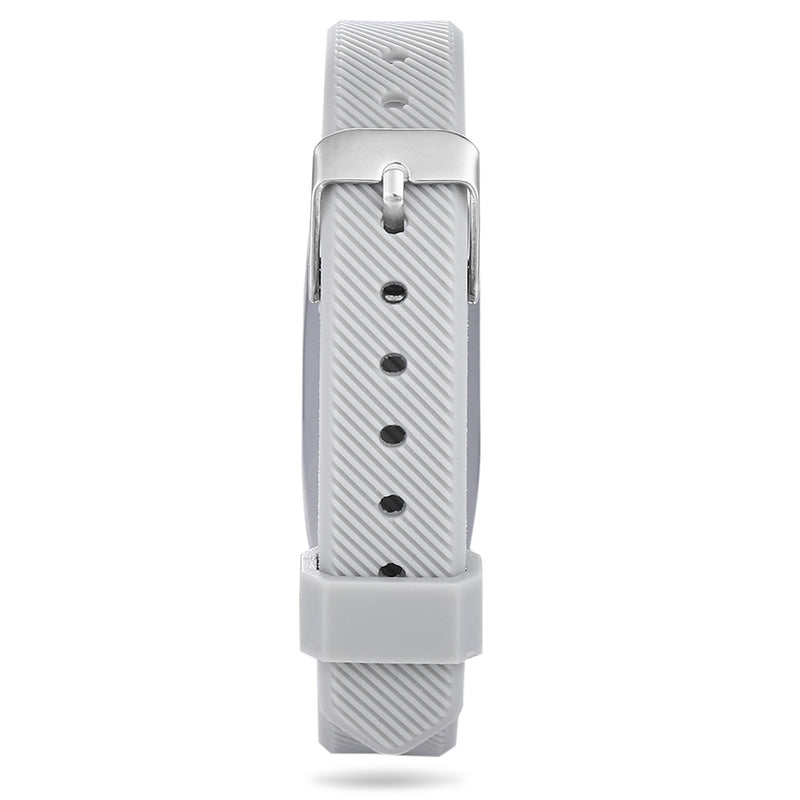 Replacement 14mm Rubber Strap Metal Case  Bracelet Wristband for Xiaomi Miband 2