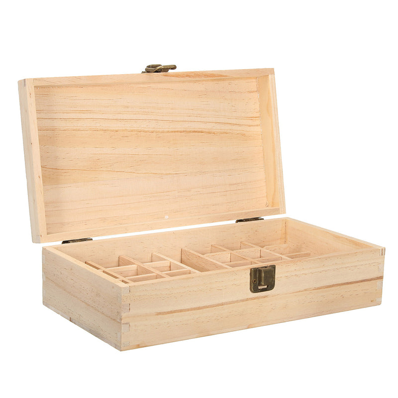 25 Grids Wooden Parts Storage Box