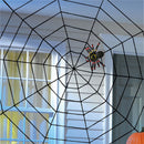 Halloween Party Decoration Supply Black Spider Web With Spider Honor Props Toys