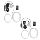 RGB LED Strip Light Filler Gap Decoration Neon Interior Floor Lamp Flexible Tube with Remote Control 5m