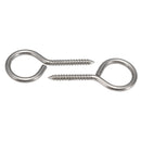 10Pcs M3 40mm 304 Stainless Steel Self Tapping Screw Eye Thread Eye Bolt Ring Hook